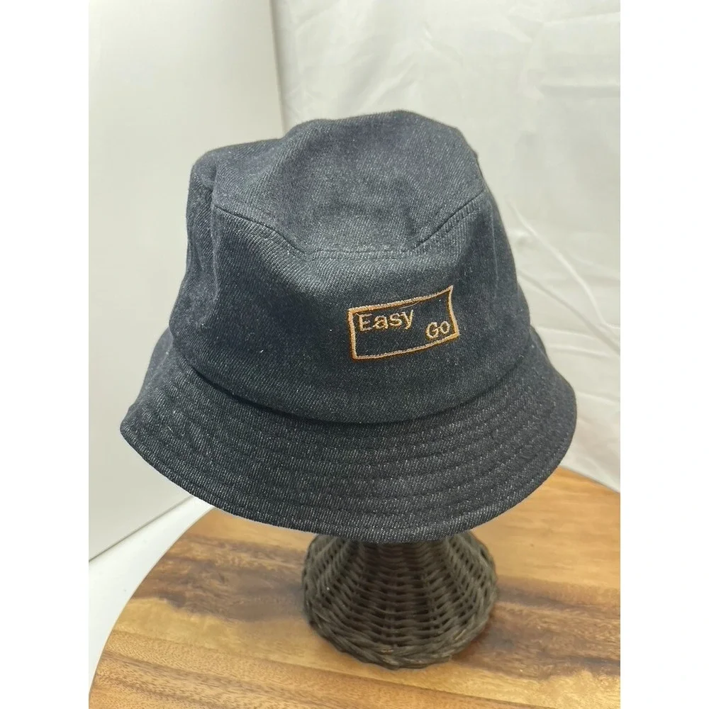 Bucket Hat Denim Easy Come Easy Go Boonie Visor Hunting Fishing Outdoor 6 3/4 54
